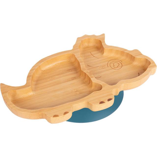 Dani The Dinosaur Bamboo Suction Plate - Navy