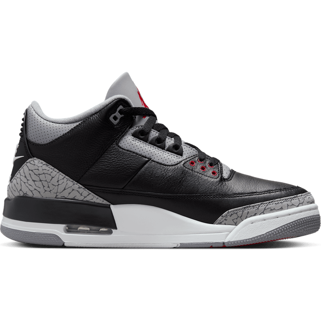 Jordan Air 3 Retro Black Fire Red Cement Grey Summit White In Brown, 6.5