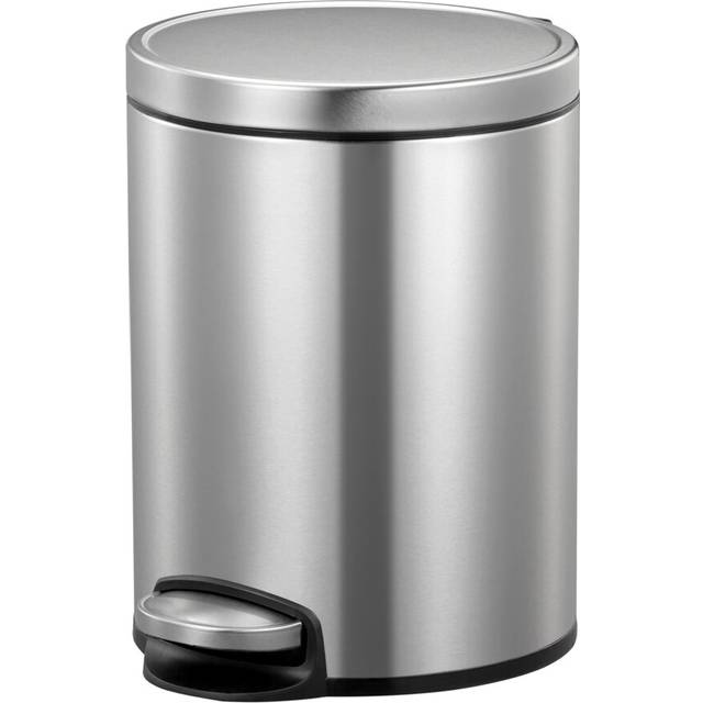 Eva Step On Rubbish Bin - Stainless Steel (5 L)