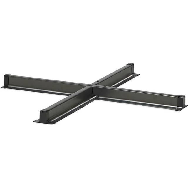 Rosellini Cross Steel Free Standing Umbrella Base - Grey (6cm H X 100cm W X 100cm D)