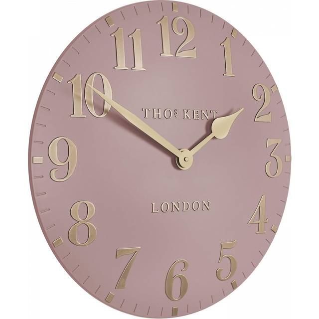 Arabic Mantel Clock - Pink (51 cm H x 51 cm W x 4.4 cm D)