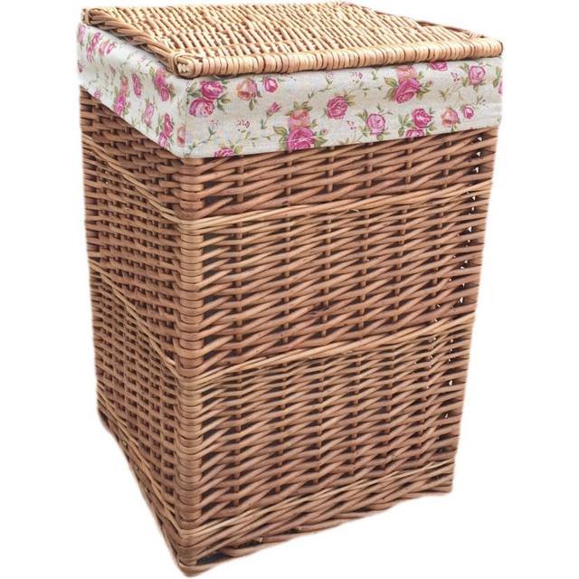 Wicker Laundry Bin - Brown (Small (50 cm x 34 cm x 35 cm))