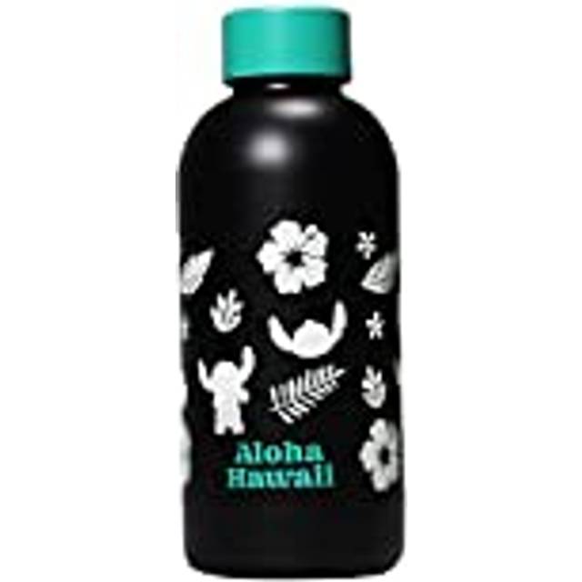 Disney Lilo & Stitch Water Bottle Metal Colour: Black