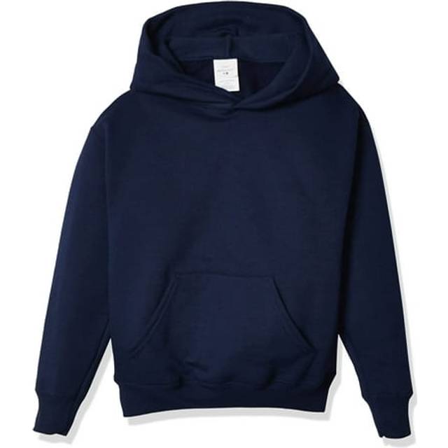 Hanes Boys Eco Smart Pullover Hoodie  Navy  Large