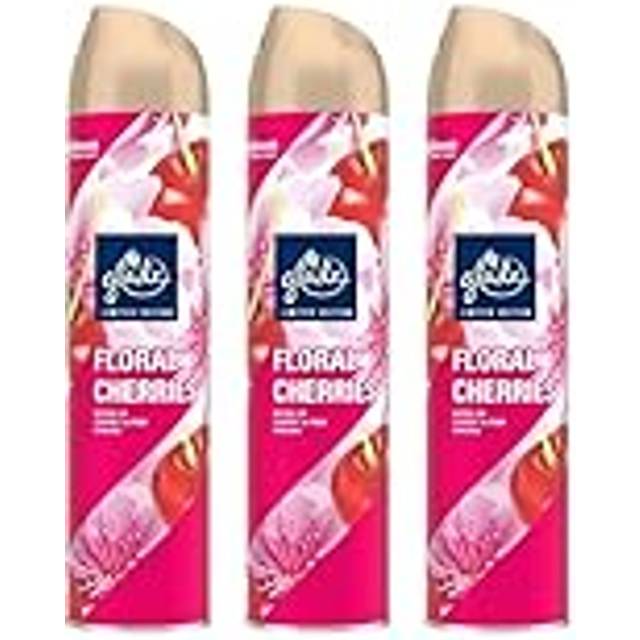 3 x Glade Aerosol Air Freshener 300ml - Floral Cherries