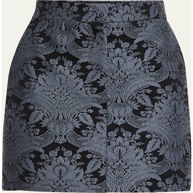 Max Mara Pomezia wool-blend jacquard miniskirt - blue (UK 16)