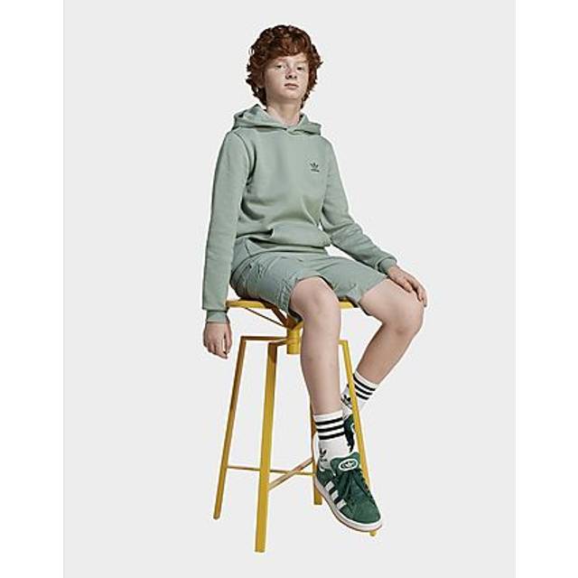 adidas Originals Junior Boys Hoodie - Green, Silver Green, Size 10-11 Years - Ilver Green - 10-11 YEARS