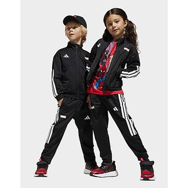 adidas Marvel Spider-Man Tiro Suit Kids, Black/White, Size 2-3 Years - 2-3 YEARS