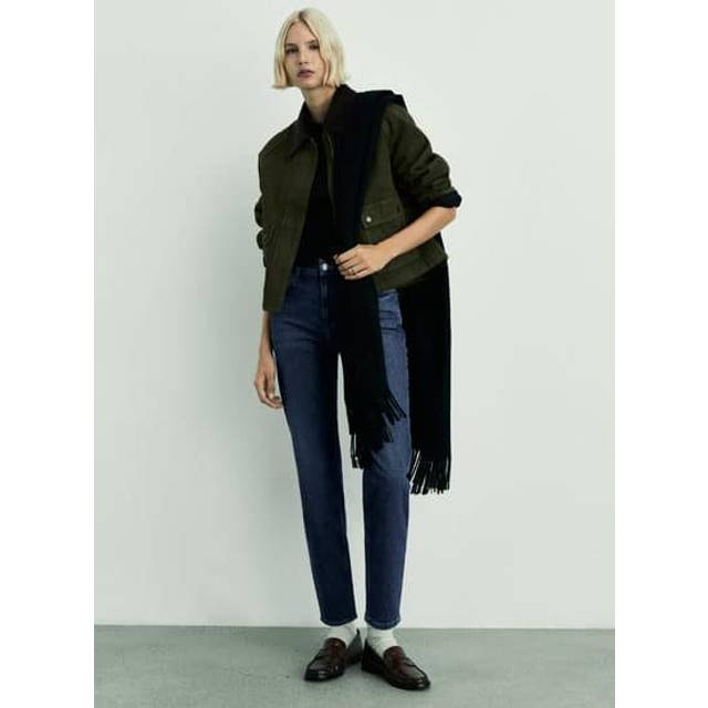 Mango New Mom Jeans, Navy