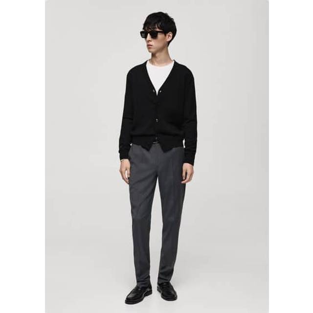Mango Willy Wool Regular Fit V-Neck Cardigan