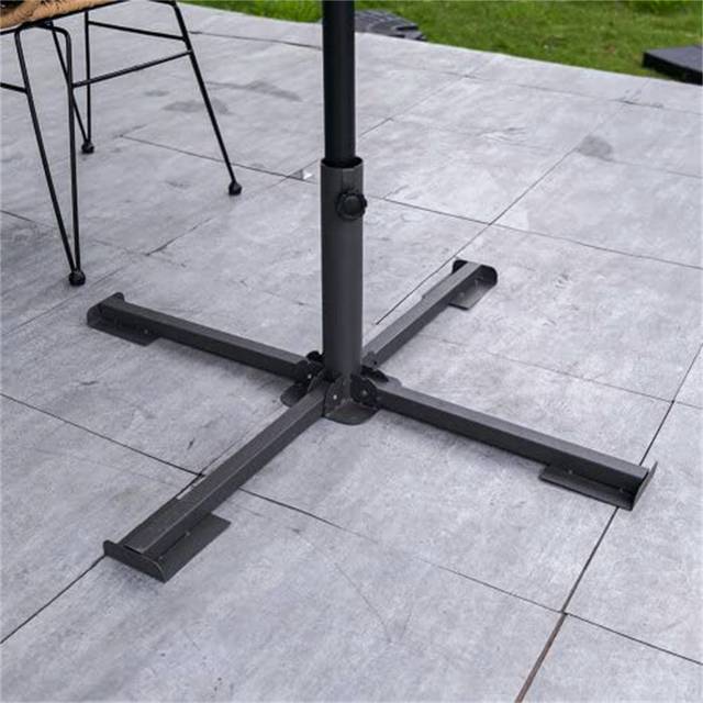 Hobi Metal Free Standing Umbrella Base - Black (33cm H X 85cm W X 85cm D)