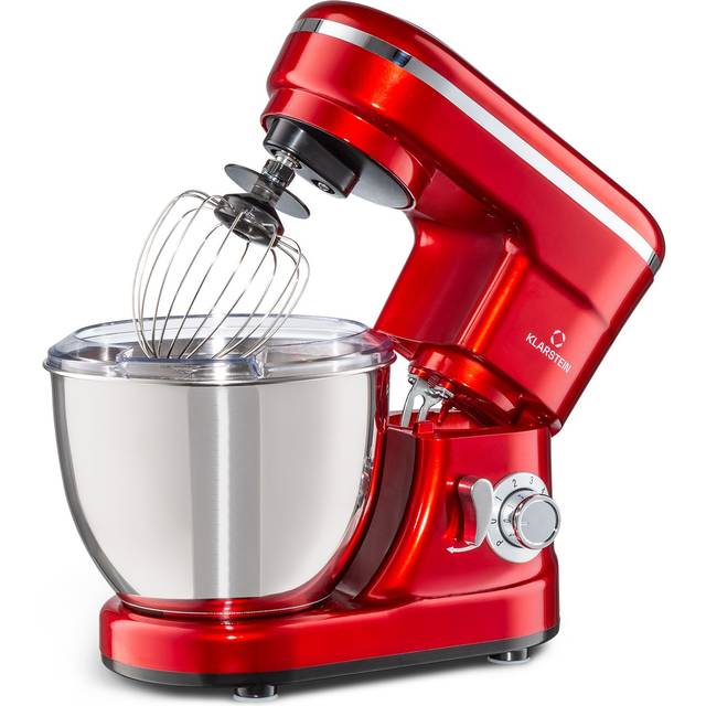 Stand mixer food processor electric machine whisk dough hook 4 l bowl 1200 w red
