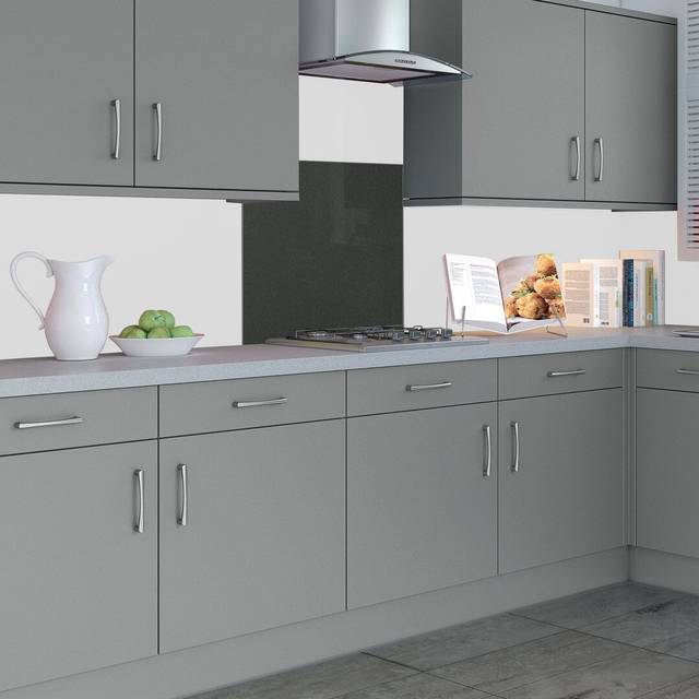 Splashback 60cm x 75cm Glass Panel - White (Kitchen;Bathroom)