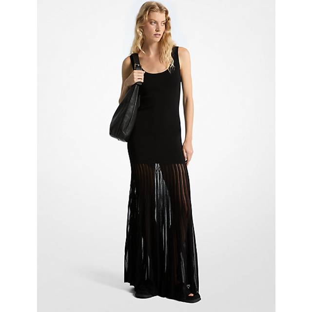 Michael Kors, Maxi Dresses, female, Black, L, Elegant Nero Dress for Women