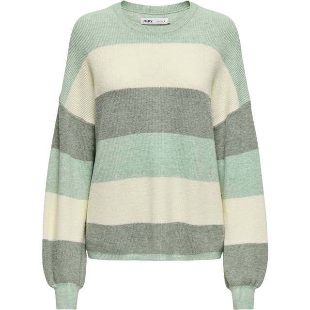 Women's striped sweater Only Atia - Vert