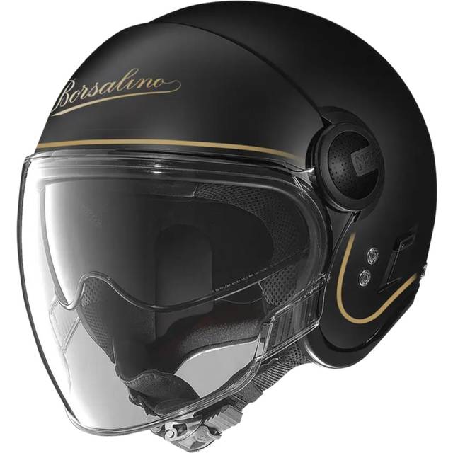 Nolan N21 Visor Borsalino 123/124, open face helmet , color: Matt Black/Gold , size: S