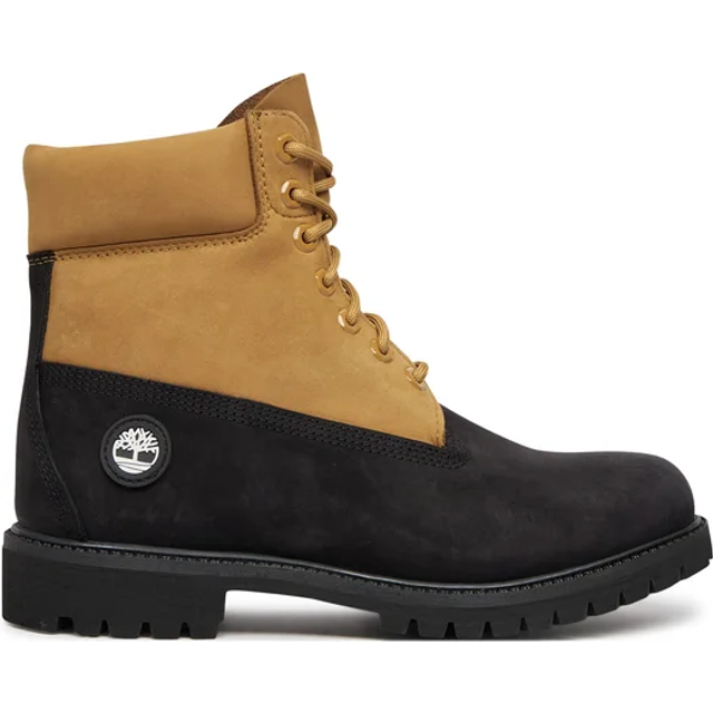 Timberland - Timberland Premium 6-Inch Lace Up Waterproof Boot for Men in Black/Yellow, Man, Yellow, Size: 10