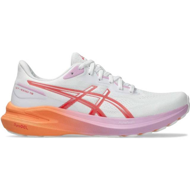 Asics Women's Gt-1000 13 White/coral Reef, 42