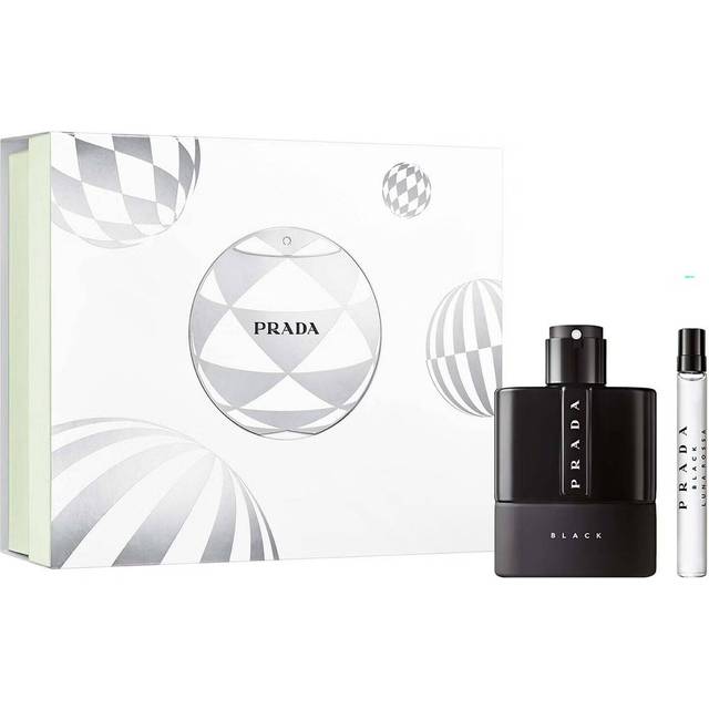 Prada Luna Rossa Black 100ml Eau De Parfum Spray + 10ml Eau De Parfum Spray Gift Set 2024