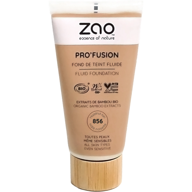 ZAO Pro'Fusion Fluid Foundation 856 Hasselnøddebrun