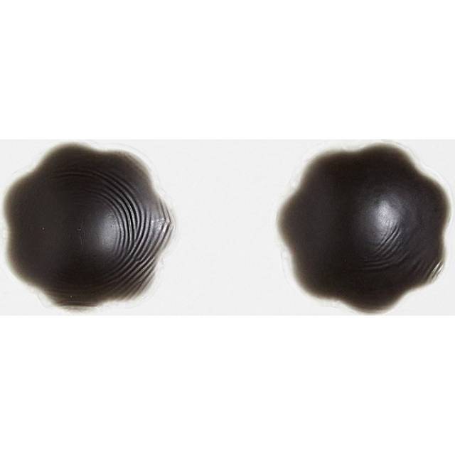 ASOS DESIGN – Svarta, tonade, återanvändbara nipple covers i silikon-Svart/a