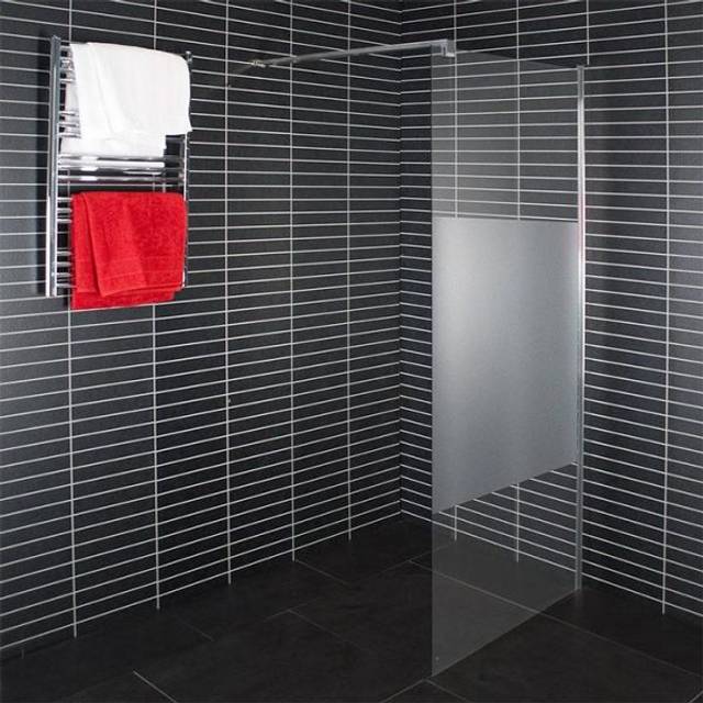 Duschvägg Arrow Wall 80Cm Halvfrostat Glas