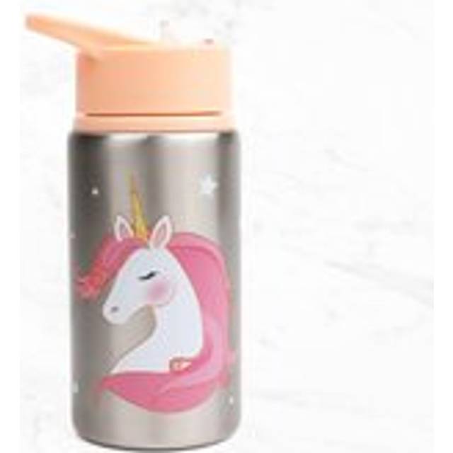 Unicorn Children's Metal Water Bottle - Blush Pink - M - Age 9-10 - Myga