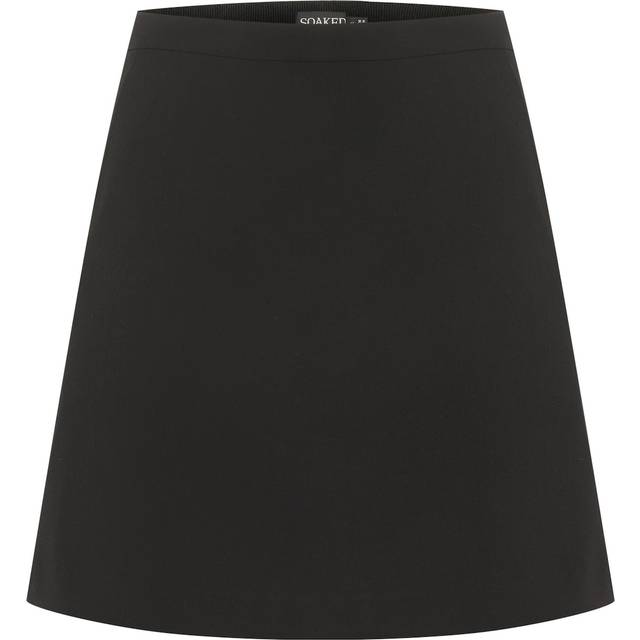 Soaked in Luxury, Short Skirts, female, Black, S, Simple Black A-line Skirt