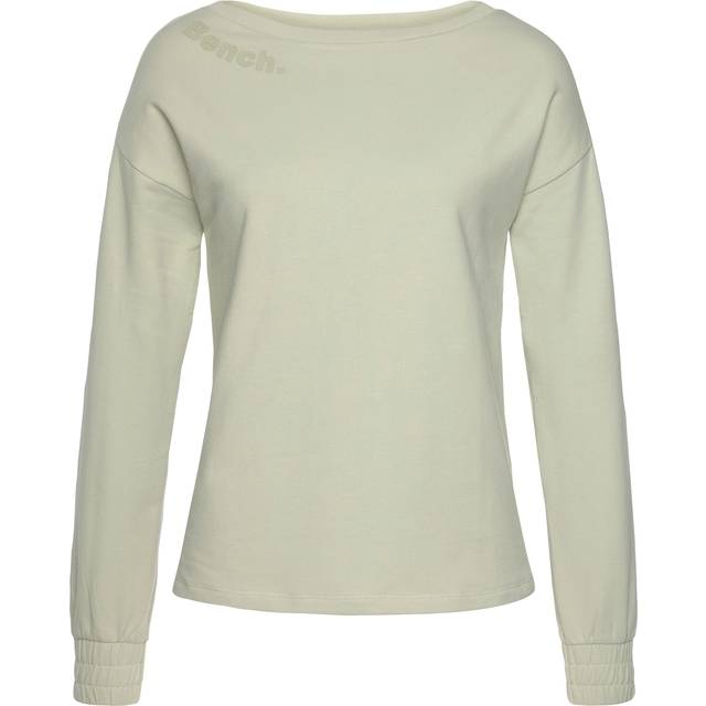 Bench. Loungewear Boat Neck Basic Sweatshirt - Pistachio
