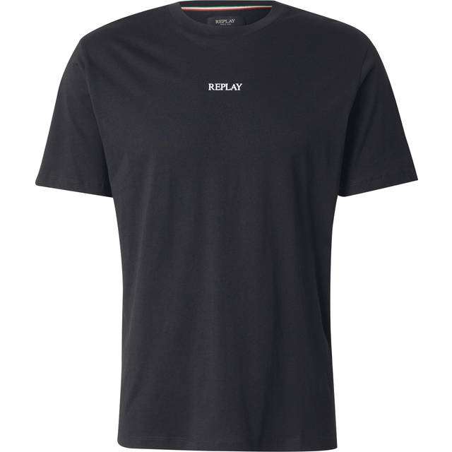 Replay Mens Black Regular Fit T-Shirt - X-Large