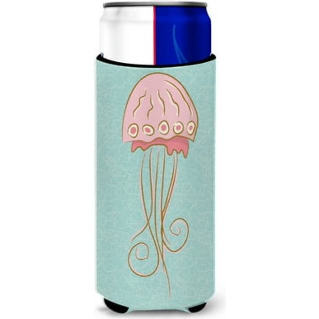 Caroline's Treasures Jelly Fish Decorative Can Hugger  Slim  Multicolor