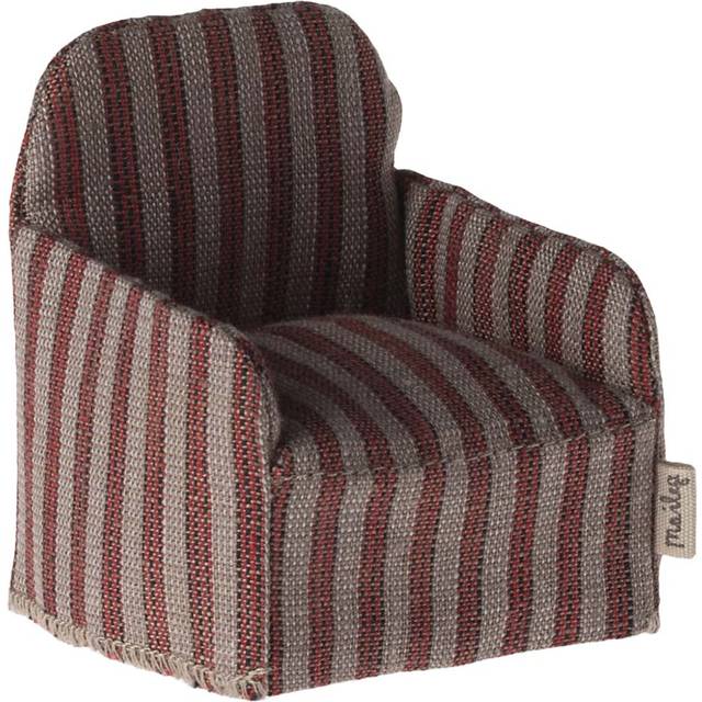 Maileg - Lounge Chair, Mouse - Tillbehör till dockor - Red - H7,5 x W6,5 x D6 cm