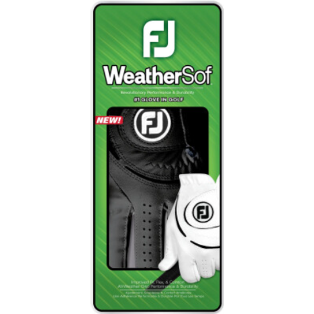 Footjoy Weathersof M Lh Golfhandskar Black - Medium
