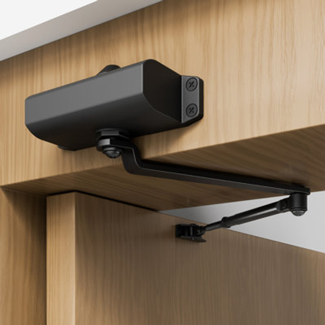 VEVOR Door Closer  Automatic Door Closer Commercial or Home  Adjustable Size Hydraulic Buffer Door Closers Heavy Duty Cast Aluminum Body  Easy Install