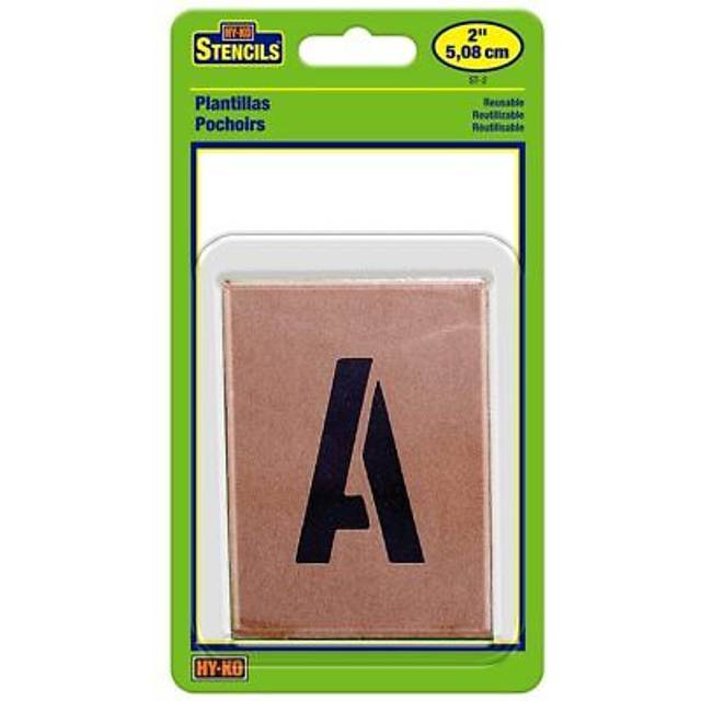 HyKo ST2 Number & Letter STENCILS  2 INCH  TAN