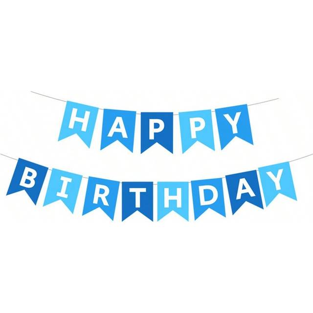 SHEIN Happy Birthday Decoration Bunting Banner With Colorful Letters For Birthday Party Celebration,Christmas Mother&#39;s Day Graduation
