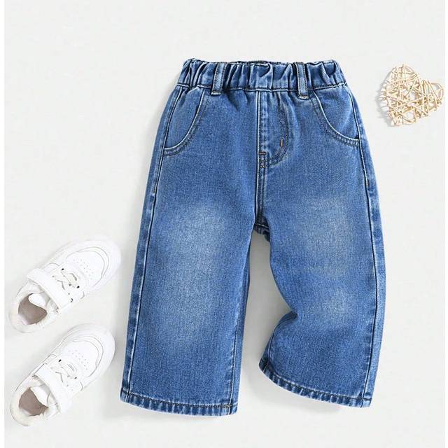 SHEIN Infant/Baby Girl Bestselling Casual Basic Comfortable Jeans