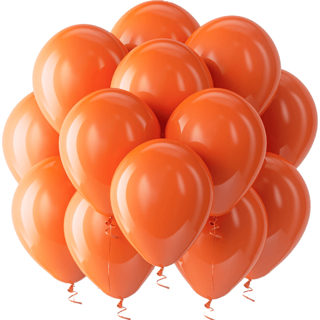 SHEIN 100pcs 12&#34; Thick Orange Latex Balloons Set, Suitable For Birthday, Wedding, Valentine&#39;s Day, Thanksgiving, Christmas, Halloween, New Year, Back To Sch