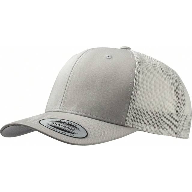 Yupoong Flexfit Retro Snapback Trucker Cap (SIlver)