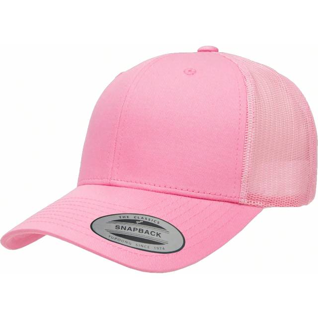 Yupoong Flexfit Retro Snapback Trucker Cap (Pink)