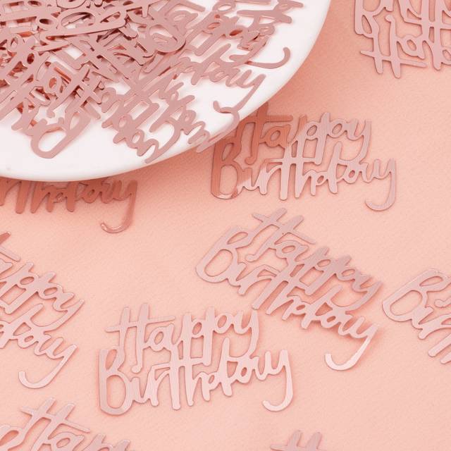 SHEIN 1pack Birthday Party Decorative Confetti, Glitter Rose Gold Throwing Confetti For Birthday Party,Christmas Mother&#39;s Day Graduation