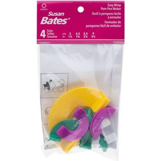 Susan Bates Easy Wrap Pom-pom Maker-makes 4 Sizes 1.25,1.75,2.25 & 3.5 - 140