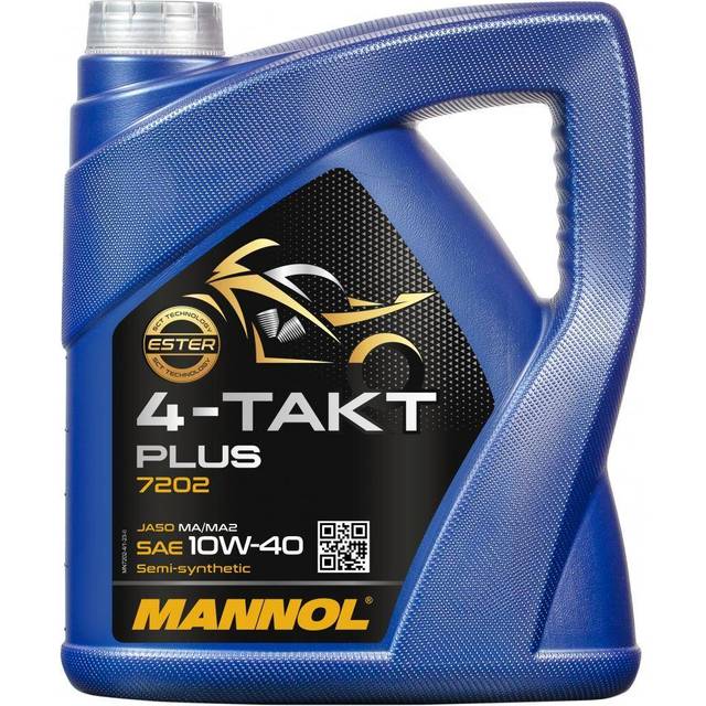 MANNOL 4L 4-Takt Plus 10W-40 4 Stroke Engine Oil API SL JASO MA/MA2