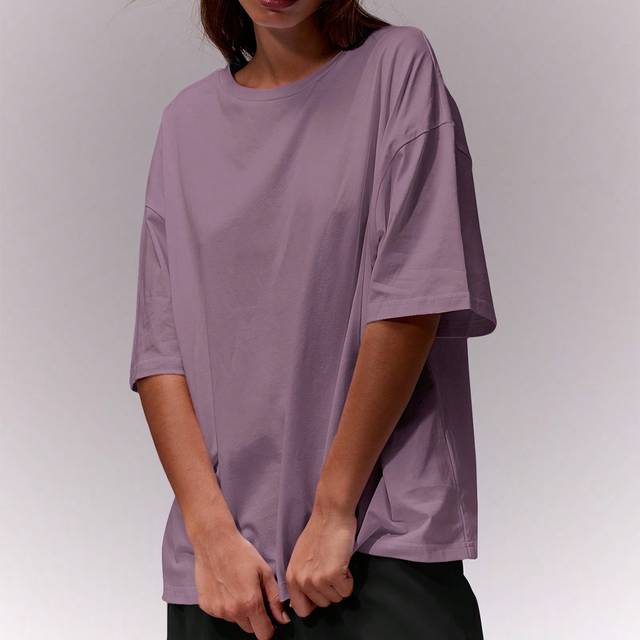 MUSERA Soft Oversized Crew Neck T-Shirt Casual Summer