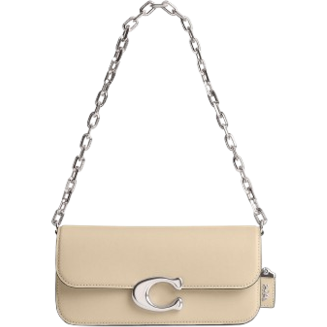 Coach Tabby Idol Crossbody Bag - White (Size 22.8cm x 10.8cm x 6.35cm)