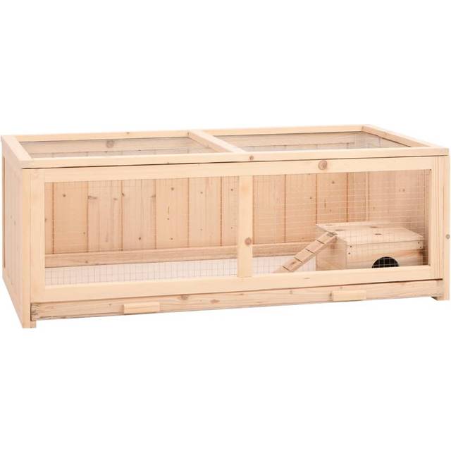 Hamsterbur 104x52x38 cm massivt granträ