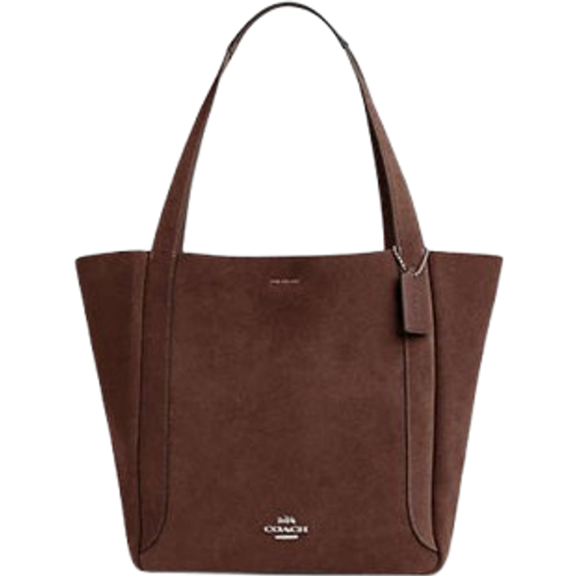 Coach Womens Hadley Tote in Suede - Brown - One Size