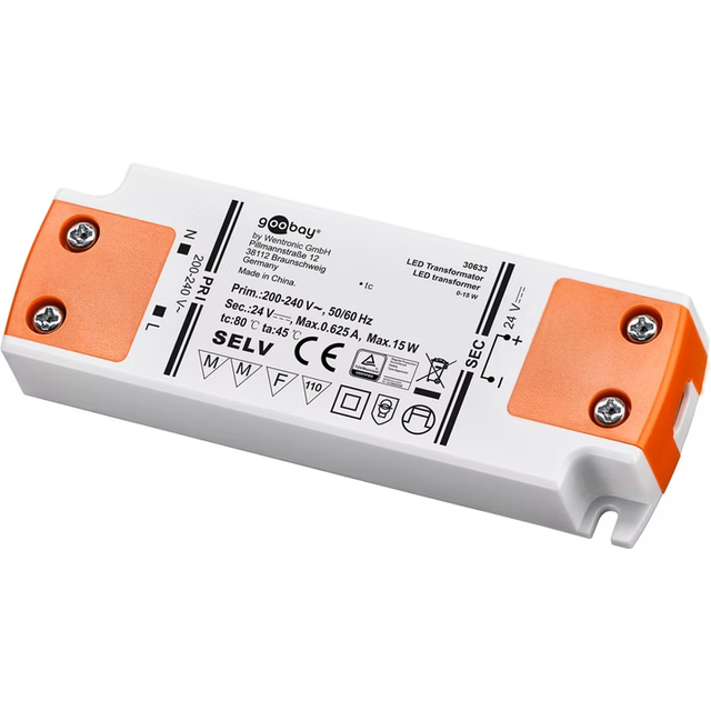 LED Transformer 24V (DC) max 15W