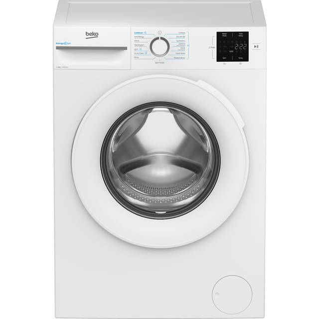 BEKO EnergySpin BM3WT3841W 8 kg 1400 Spin Washing Machine - White, White