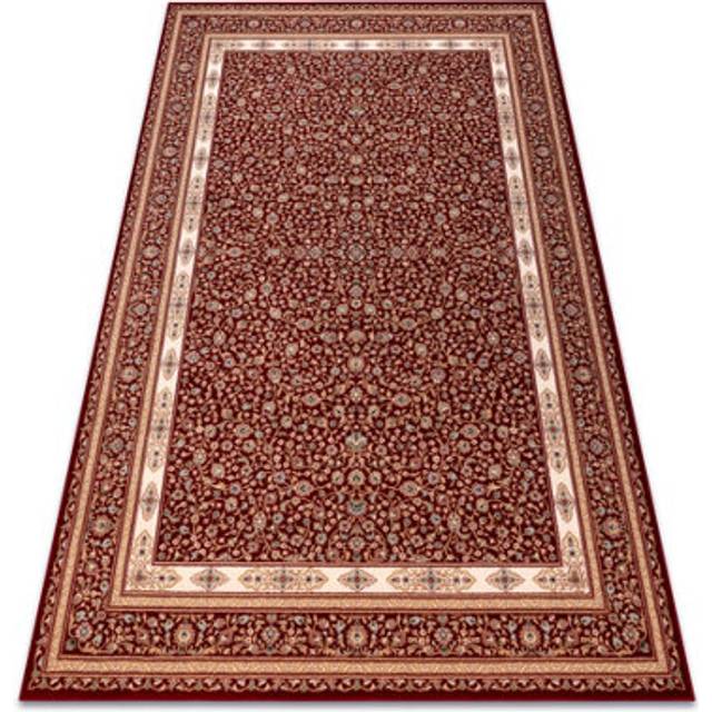 Carpet Wool NAIN Ornament, frame 7965/51066 burgundy / beige red 80x150 cm